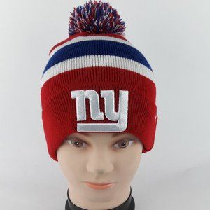 NFL New York Giants cuffed pom Beanie Skull Cap